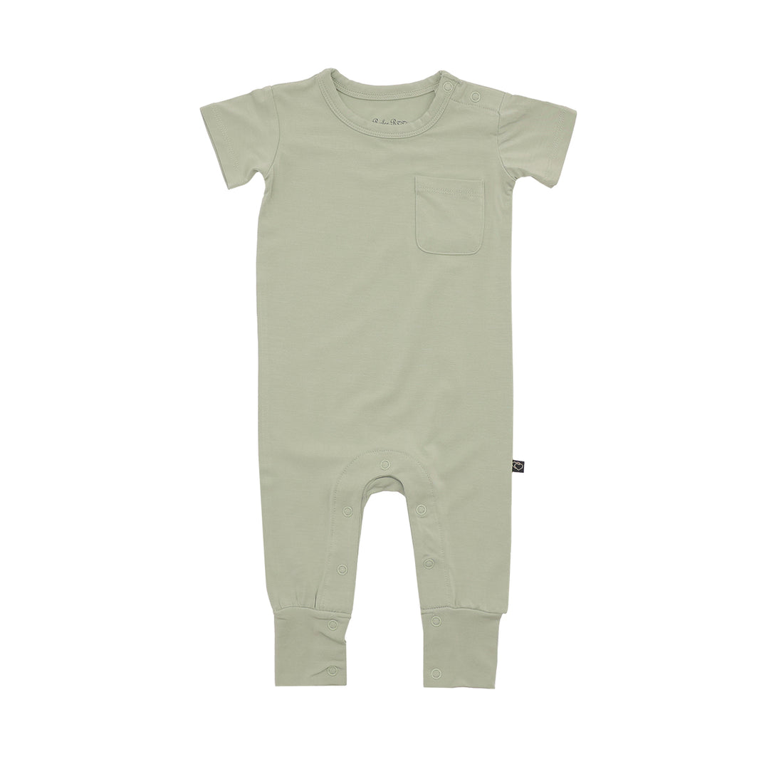 Sage Short Sleeve Pocket Romper