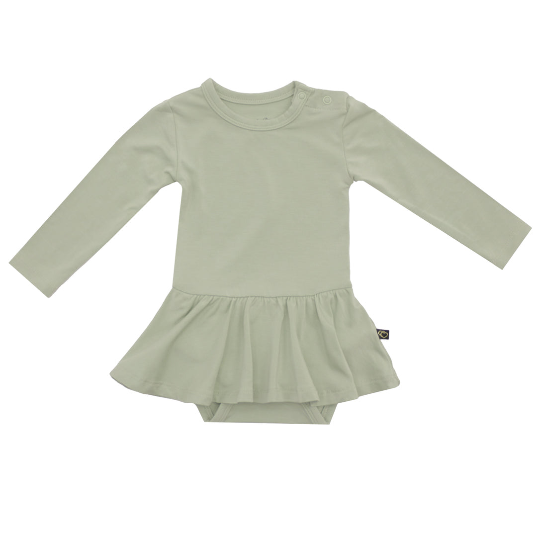 Sage Long Sleeve Skirted Bodysuit