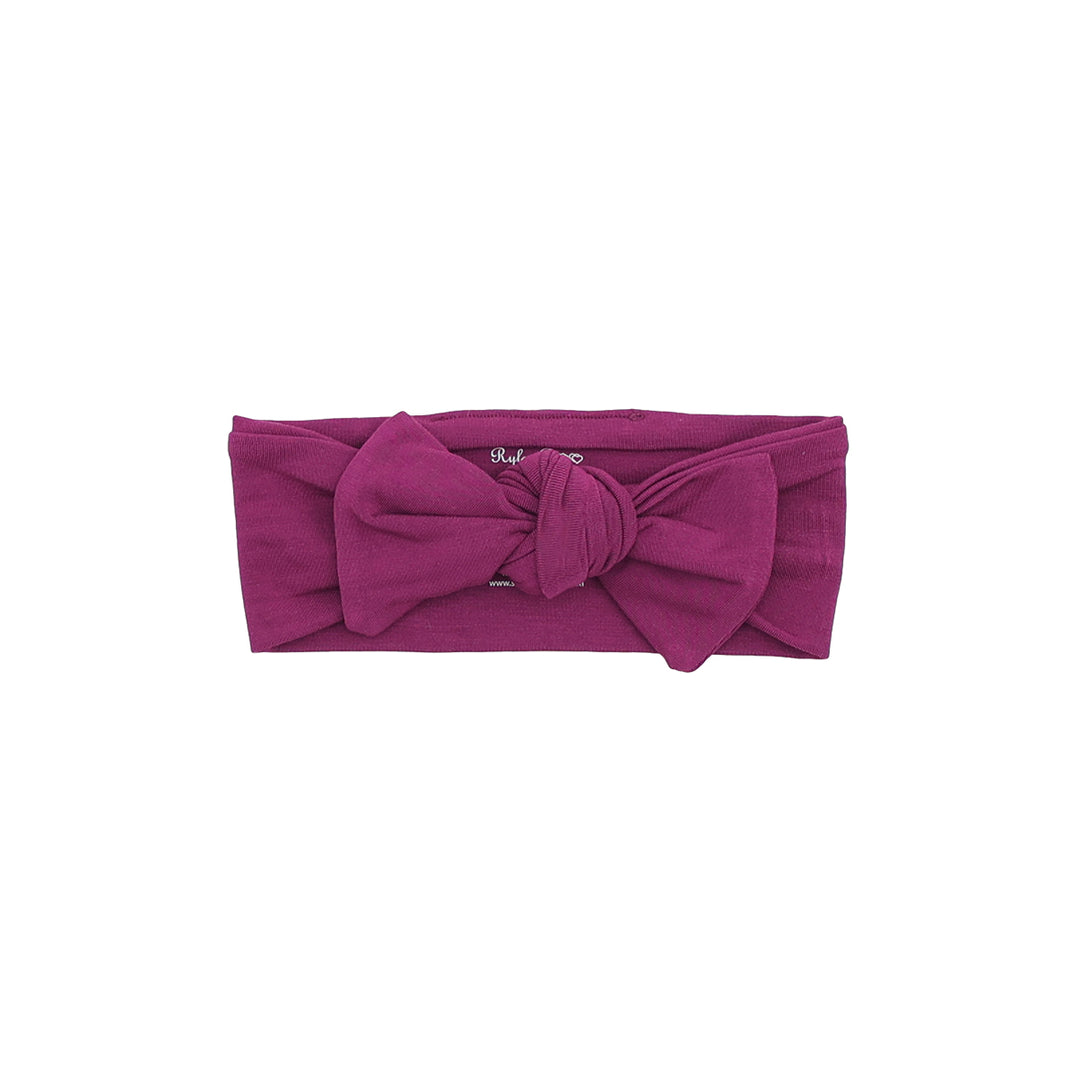 Plum Bow Headband