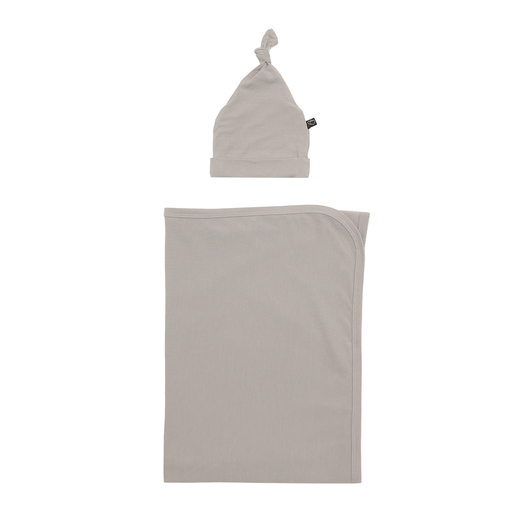 Pewter Swaddle Beanie Set