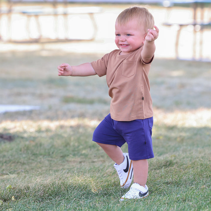 Navy Pocket Shorts