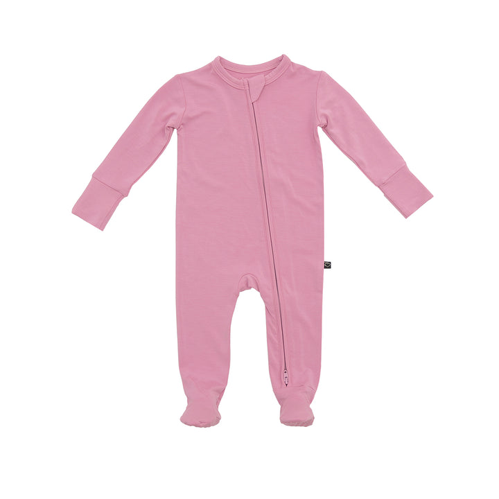 Mauve Zipper Footie