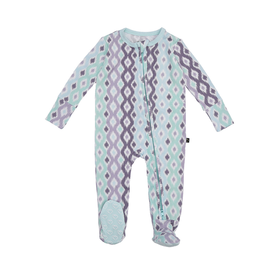 bamboo baby zipper footie onesie