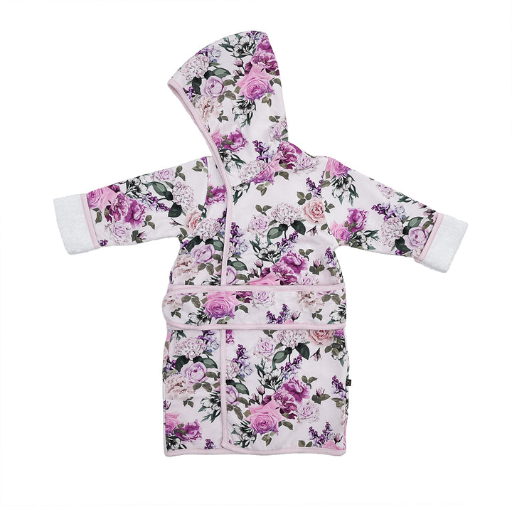 Francesca's Floral Hooded Bath Robe