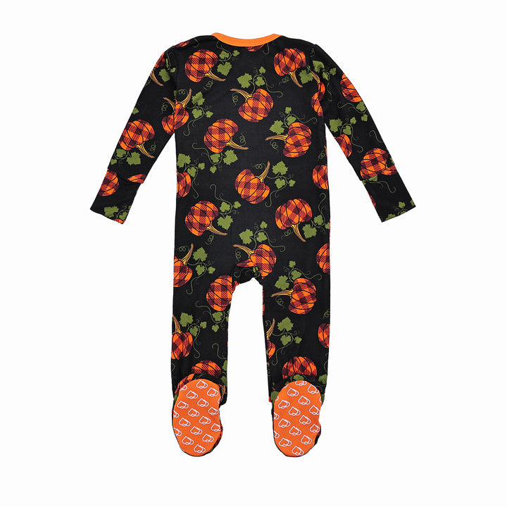 Parker's Pumpkins Zipper Footie