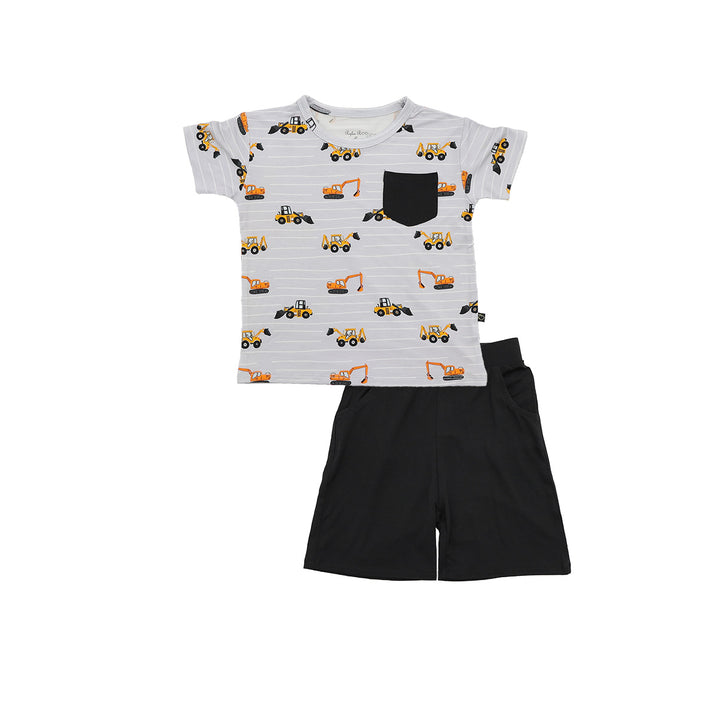 Tristan's Tractors Short Sleeve Shorts Set