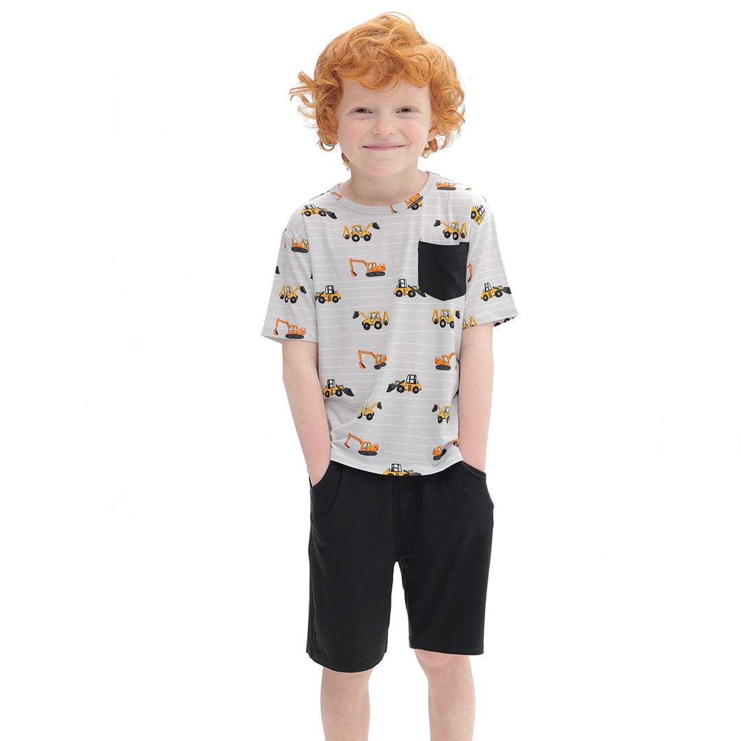 Tristan's Tractors Short Sleeve Shorts Set