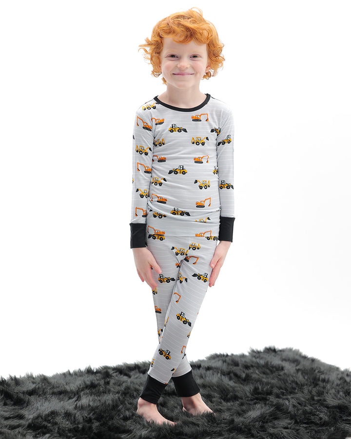 Tristan's Tractors Long Sleeve Pajama Set